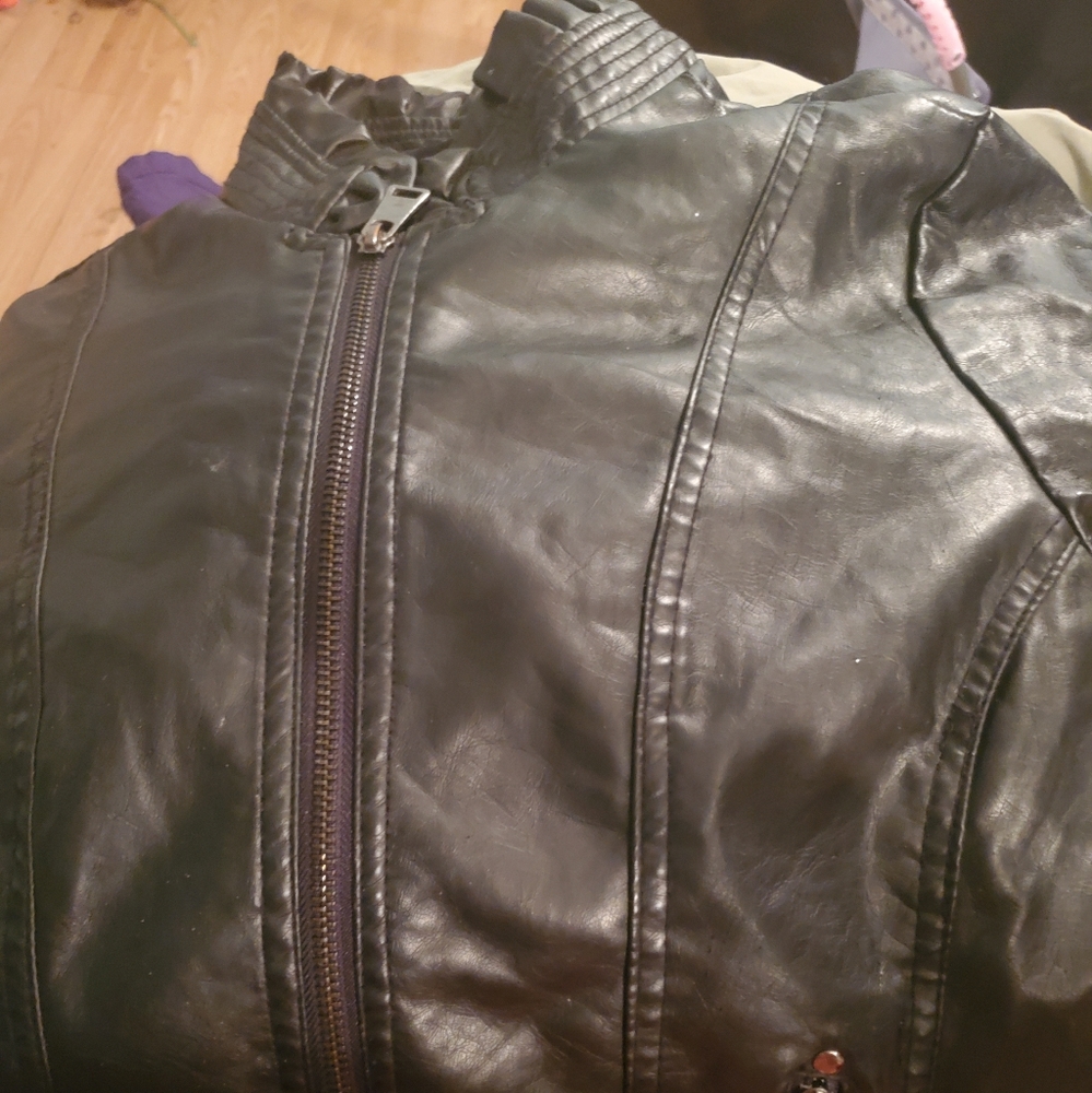 Therapy leather jacket by lane crawford
